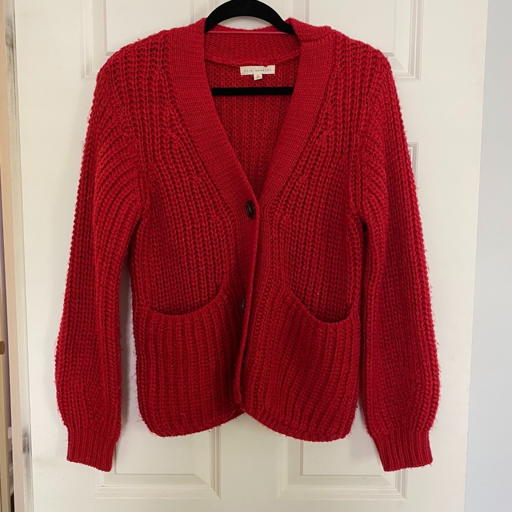 La Hearts Chunky Knit Cardigan